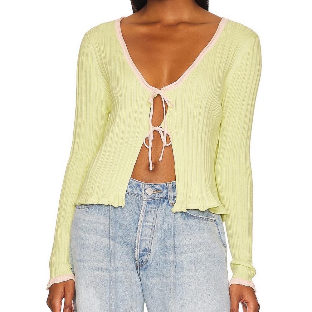 BLANCA Green Sweater Top